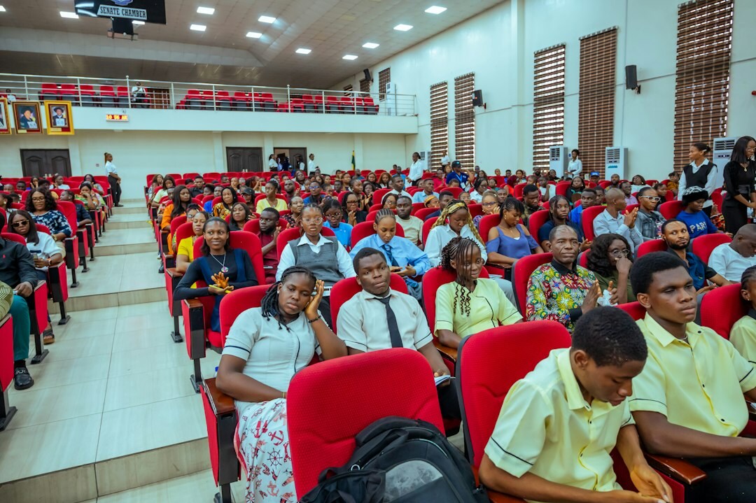 community meeting in hall