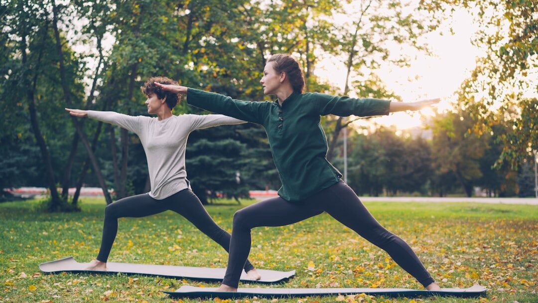 yoga class in park