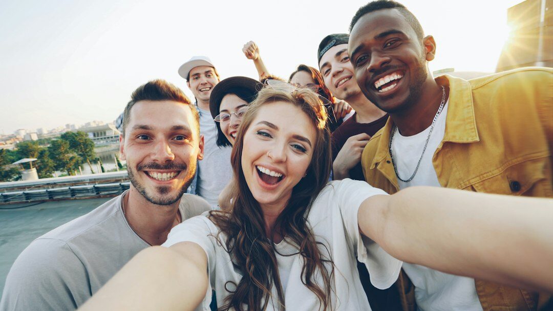 diverse citizens smiling together